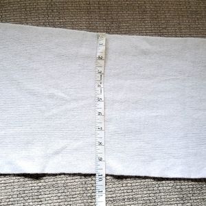 Quince cashmere winter scarf. 11" x 68". Off white